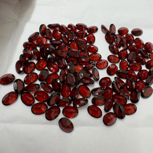 Gigli Rigli Gems Synthetic Red <b>Garnet</b> Oval Cut 5-6mm Loose Gemstone for Jewelry Making - Product Image 1