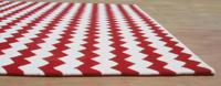 Meistverkaufte Hochwertige Kreative Teppiche Magischer Roter Wollteppich Modern Rutschfest Haustierfreundlich Umweltfreundlich Waschbar Handgetufteter Teppich