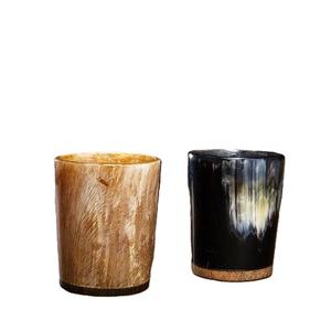 Bougeoir en corne de buffle traditionnel fait à la main Bougeoir en corne de boeuf poli pour décor à la maison classique pour Diwali - Product Image 2