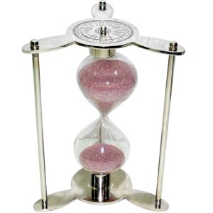 นาฬิกาทรายรายรายการส่งเสริมการขายทางทะเล ตัวจับเวลาทรายเข็มทิศ รายการโลหะคุณภาพดี ตารางรายการทองเหลือง การเดินเรือทองเหลือง การออกแบบที่ไม่ซ้ําใคร - Product Image 4