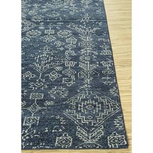 Tapis en laine noué à la main Savana Blue, motif géométrique et abstrait, pour entrée ou couloir, rectangle 9x12, par Jaipur Rugs - Product Image 4
