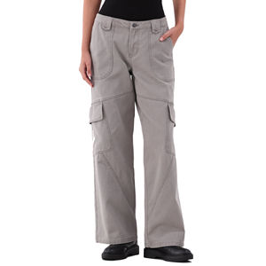 กางเกงยีนส์ขาบานสำหรับผู้หญิงกางเกงคาร์โก้ขายาวแบบลำลองสี่กระเป๋า2026ระบายอากาศได้สำหรับผู้หญิง - Product Image 6