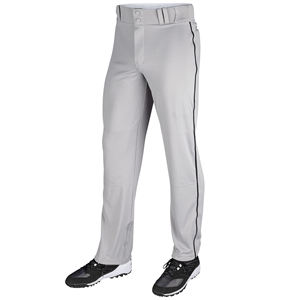 Pantalones de Béisbol Clásicos Blancos para Hombre con Ribete Negro y Rodillas Doblemente Reforzadas para Máxima Durabilidad Durante el Deslizamiento y el Fildeo - Product Image 1