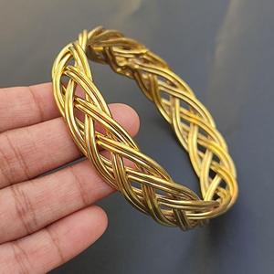 Bracelet traditionnel en métal, style sculpture moderne chinoise, bijoux faits à la main pour femmes, tenue ethnique de mariée, vente en gros en vrac - Product Image 5