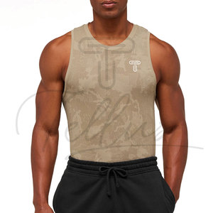 Débardeur pour homme en maille respirante personnalisée à la mode, décontracté, délavé à la pierre, prix bas, meilleure qualité, fitness - Product Image 6