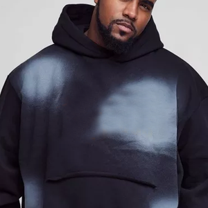 Sweat à capuche imprimé personnalisé pour homme, design de marque, hiver 2026, 350 g/m², sweat à capuche oversize vierge pour homme - Product Image 5