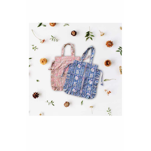 Sac Jhola léger pour femme, imprimé à la main, résistant à l'eau, avec fermeture éclair, pour usage quotidien estival, en nylon et cuir, lavable - Product Image 3