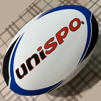 Balón de Rugby UNISPO Classic de Alta Retención de Aire, Fabricado en India, Certificado por la IRB, Balón de Práctica Escolar, Diseño Ecológico y Duradero