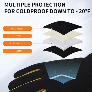 Servicio OEM Guantes de trabajo de conductor de cuero de vaca de grado A Material de mejor calidad Guantes de trabajo de conducción de seguridad transpirables personalizados - Product Image 6