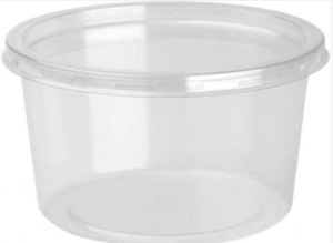 Rõ ràng nhựa <span class=keywords><strong>container</strong></span> tròn cho thực phẩm lưu trữ giá tốt nhất Nhà cung cấp cho súp gruel mì ăn nhẹ gạo - Product Image 2