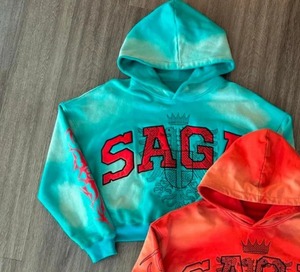 Sudadera con capucha de gran tamaño de marca de moda callejera americana europea para hombre Y2K estilo Hip-hop Rock bordado Terry sudadera de invierno - Product Image 2