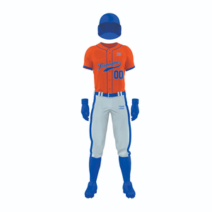 Ensemble complet d'uniformes de baseball rétro / Maillot et pantalon cousus marron, tenue d'équipe personnalisée avec sublimation intégrale, avec casquette et chaussettes - Product Image 5