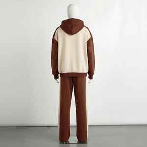 Chándal Deportivo Informal con Capucha, Lavado Ácido, Ecológico, Corte Regular, Tejido Grueso de Poliéster/Algodón - Product Image 5