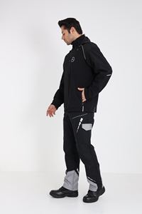 3-in-1 Workwear Jacket and Vest Set with Reflective Strips <b>Waterproof</b> Breathable Design for Industrial and Outdoor Use - Product Image 4