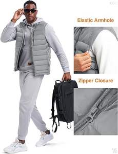 Vente directe d'usine Meilleure vente Veste d'hiver décontractée pour homme Vêtement d'extérieur de haute qualité Respirant Veste matelassée personnalisée 100% fermeture éclair - Product Image 3