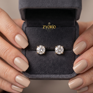 Zyorio Jewels, Joyería Fina de Oro de 14K, Certificado IGI, Diamante Cultivado en Laboratorio de 1CT D VVS2, Pendientes de Lujo Unisex, Venta al Por Mayor - Product Image 5