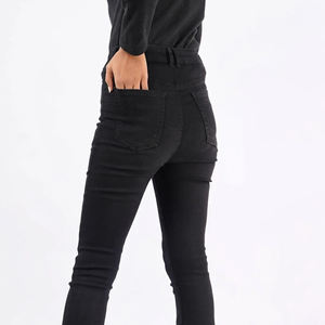 <b>Women's</b> High Quality Casual <b>Slim</b> Straight Mid <b>Jeans</b> XL Size Wide Leg Pockets Flat Washed Breathable Quick Dry Summer Fashion - Product Image 6