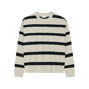 Sweat-shirts personnalisés en coton 100% thermique, lourds, à col rond, avec logo personnalisé, surdimensionnés pour hommes - Product Image 3