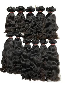 Bestseller Cabello Natural Ondulado Doble Dibujado 100% Raw Vietnamita Extensión de Cabello Humano Trama Doble Cutícula Alineada para Mujeres Negras - Product Image 6