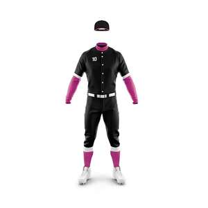 Les meilleurs uniformes de baseball professionnels améliorent le confort en toute confiance et le logo de couleurs de numéro de joueur personnalisé en tissu durable compétitif - Product Image 6