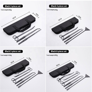Kit de réservoir d'aquarium en acier inoxydable Ensemble d'outils pour plantes aquatiques Aquascaping Ensemble d'outils pour paysages d'aquarium Pince à épiler ciseaux - Product Image 5