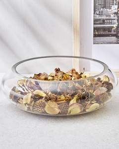 Tazón para servir de vidrio de paredes gruesas con base fuerte y líneas limpias, ideal para servir alimentos o exhibir piezas - Product Image 3