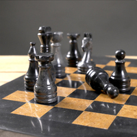 Jeu d'échecs artisanal en onyx naturel massif, 100 % naturel, avec pièces solides, pour hommes, femmes et enfants, jeux de backgammon d'intérieur, décoratif