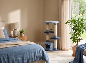 Arbre à chat Amistar "Blue Wave" de haute qualité pour chats de toutes tailles et de tous âges. - Product Image 5