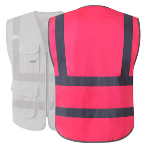 Chaleco de seguridad de alta visibilidad de calidad superior con rayas reflectantes para trabajadores de carreteras, control de tráfico y más - Product Image 2