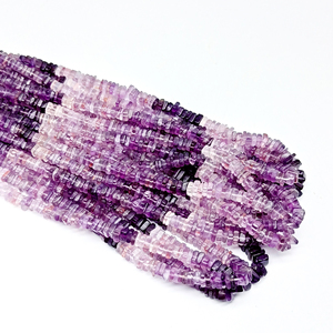 ลูกปัดพลอยอเมทิสต์ธรรมชาติลูกปัดหินอัญมณีทรงเหลี่ยมแบบหลวมขนาด5-7.5มม. ลูกปัดหินอเมทิสต์แบบหลวมสำหรับทำเครื่องประดับราคาพิเศษ - Product Image 5