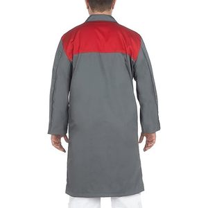 Tablier de travail unisexe gris/rouge CBF Balducci Group, vêtements de travail professionnels fabriqués en Albanie - Product Image 2
