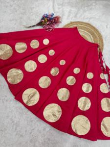 Premium Dhwaja Export Navratri Designer Collection Chaniya Choli in Silk Roman for Women Party Wear - Product Image 4