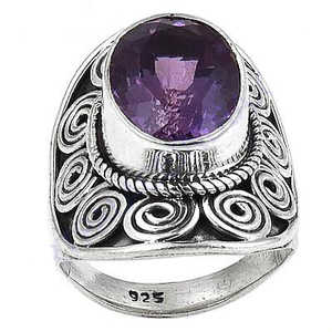 "Licensed Private Brand 925 Sterling Silver Amethyst <b>Ring</b> <b>for</b> <b>Women</b>-Handmade Gift Jewelry" - Product Image 3