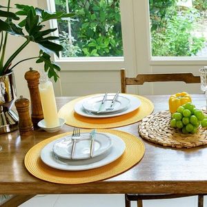 ที่รองจานลูกปัดทรงกลมทำด้วยมือสำหรับโต๊ะอาหารของตกแต่งคริสต์มาสงานเลี้ยงสังสรรค์ในครอบครัว - Product Image 6