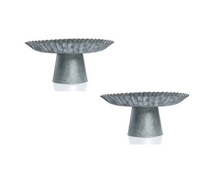 Juego de 2 Soporte de Metal Galvanizado para Postres de Pasteles Diseño Fabuloso Chocolates de Forma Redonda a Precio Barato Apto para Lavavajillas - Product Image 1