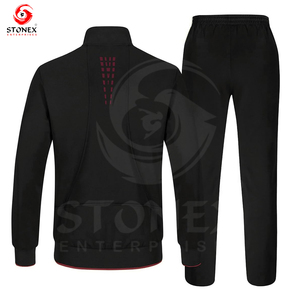 OEM Custom Pullover <b>Tracksuits</b> Men's Streetwear Cotton <b>Polyester</b> Winterwear <b>Tracksuit</b> For Men - Product Image 2