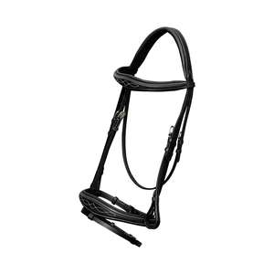 Brida con acolchado Brida marrón de tamaño completo Tubería de gasolina Obstáculos equinos de alta calidad Productos para caballos muestran Equinos de alta calidad - Product Image 3