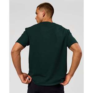 VS6 1% Better Oversized Tee - T-shirt de fitness en coton lavé premium vert nuit - Product Image 5