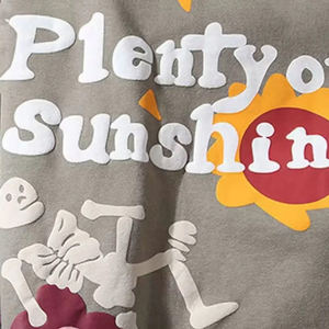 Nuevo último estilo de gran tamaño personalizado peso pesado Puff estampado sudaderas con capucha Unisex recortada francés Terry en blanco liso hombres Sudadera con capucha y sudadera - Product Image 3