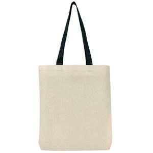 Sac fourre-tout promotionnel pour salon professionnel, beige, durable, écologique, en tissu, moyen, transfert thermique, impression sérigraphique, recyclable, pour usage quotidien - Product Image 2