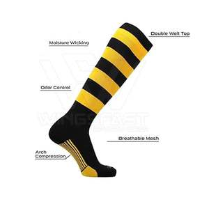 Diseña tus propios calcetines deportivos para hombre recién llegados, calcetines deportivos transpirables personalizados de gran oferta a la venta - Product Image 5