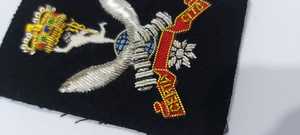 Insignes Wok brodés à la main patchs en tissu avec aimant attacher des emblèmes de fil de lingot à coudre - Product Image 5