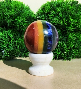 Meilleure vente dernière nouveauté Offre Spéciale boule de sphère en cristal de sept chakras pour la méditation de guérison à vendre taux de gros - Product Image 4
