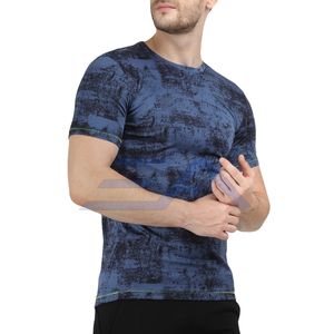 T-shirt de sport pour homme confortable, 100% coton, respirant, séchage rapide, coupe ample, design unique, applicable à l'été, faible MOQ - Product Image 2