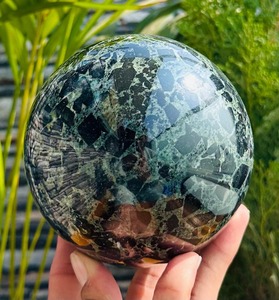 Esfera de Cristal Khambat de Alta Calidad, Decoración para el Hogar, Arte Feng Shui, Coleccionables, Calidad Premium, Tallado Grabado, Muntaha - Product Image 4