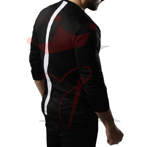 เสื้อยืดคอกลมแขนสั้นผ้าฝ้ายใยไผ่ถักคุณภาพสูงสำหรับผู้ชาย ระบายอากาศได้ดี แห้งเร็ว ขายส่งราคาถูก - Product Image 4