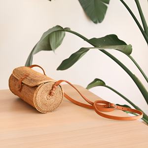 Sacs écologiques, pochette ronde en rotin, sacs à main faits main de bonne qualité, directement des producteurs - Product Image 4