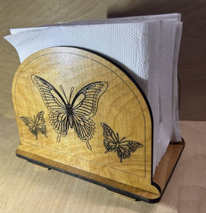 <b>Tissue</b> Boxes Decor Acacia Wooden Napkin <b>Holder</b> for <b>Kitchen</b> and Dining Room Table Upright Wood Napkin Dispenser - Product Image 4
