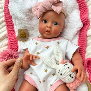 Muñeca Bebé <span class=keywords><strong>Reborn</strong></span> de Silicona Realista de 17 Pulgadas, Cuerpo Completo, Recién Nacido, Anatómicamente Correcta, Regalo para Niñas, Muñeca Bebé <span class=keywords><strong>Reborn</strong></span> - Product Image 4