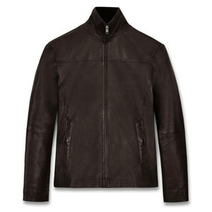 Veste en cuir tendance à prix avantageux pour hommes, veste en cuir d'agneau véritable, vestes en cuir classiques élégantes pour hommes de haute qualité - Product Image 5